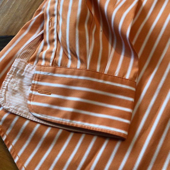 Men’s Lacoste Regular Fit 44 Button Up Orange - Picture 5 of 6